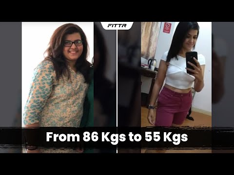 Weight Loss Alert - From 86 Kgs To 55 Kgs | Fat To Fit | Fittr
