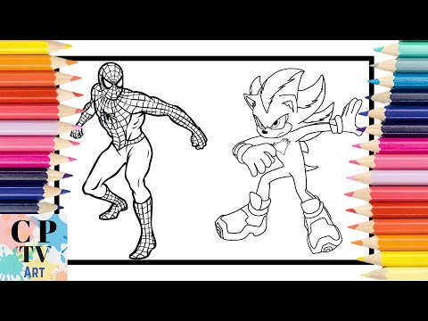 Sonic shadow vs Spiderman Coloring Pages/NIVIRO - The Edge(feat. Harley Bird)[NCS Release]