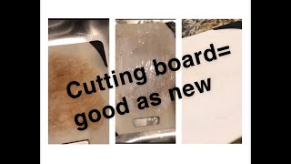 Life hack | DIY deep clean your plastic cutting board