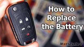 Chevrolet, Buick, GMC Key Fob - How to Replace the Battery