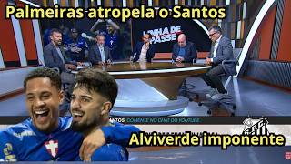 Palmeiras atropela o Santos em casa e larga na frente nas quartas de final da Copa do Brasil