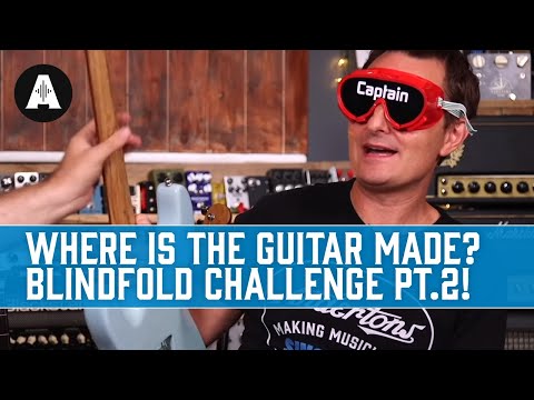 Can a Blindfolded Lee Guess Where Guitars Are Made? Chappers Gets His Revenge!
