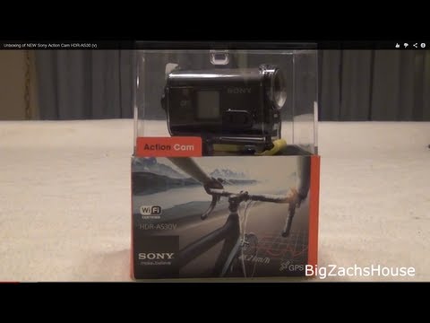 Unboxing of NEW Sony Action Cam HDR-AS30 (v)