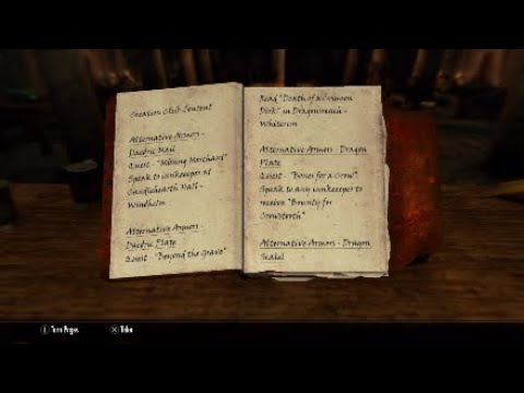 Skyrim Mod PS4: Mod Showcase - In Game Guides For Creation Club Content - CC CONTENT START INFO