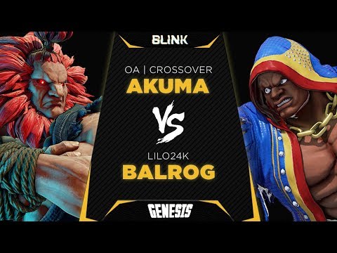 OA Crossover (Akuma) vs Lilo24K (Balrog) - Blink Genesis - Losers Quarter-Final