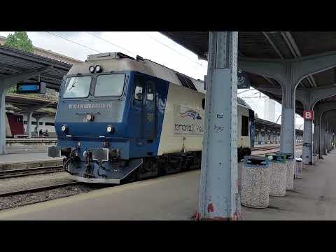 GM 1060 la manevre în gara de Nord după ce a tractat trenul R9108
