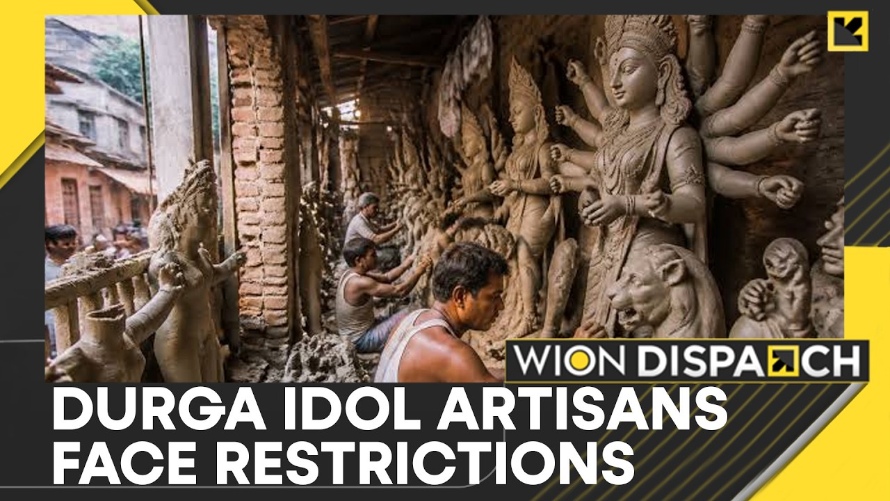 Kolkata Police Enforce 11-Foot Height Limit On Durga Idols | WION