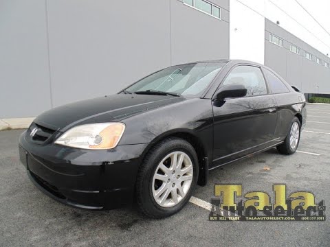 2002 Honda Civic EX 5Spd MANUAL AIR MOONROOF GAS SAVER! (NEW WESTMINSTER, British Columbia)