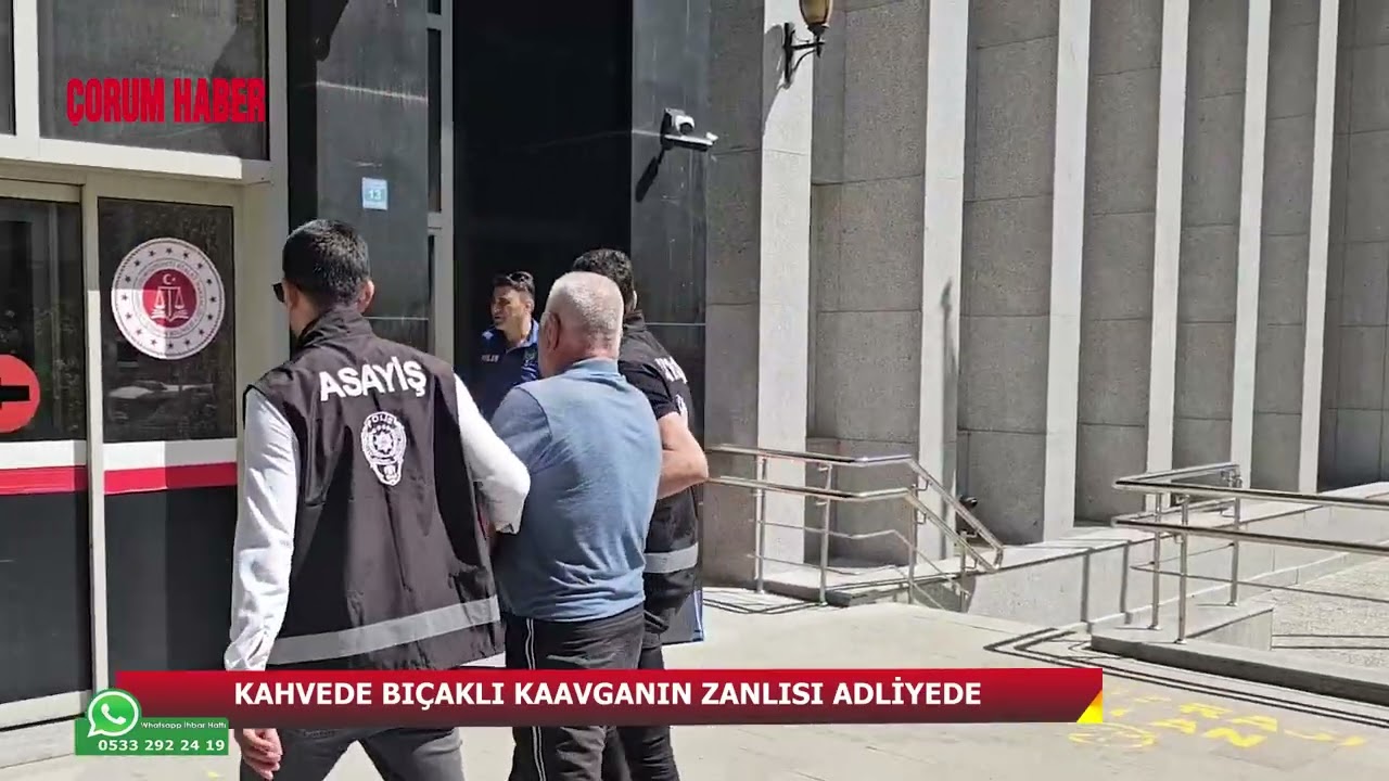 Kahvedeki cinayetin zanlısı adliyede