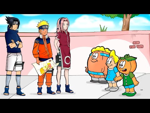 Que Jutsu é esse? Barril, Rafa e Cabeção encontrando Naruto, Sakura e Sasuke