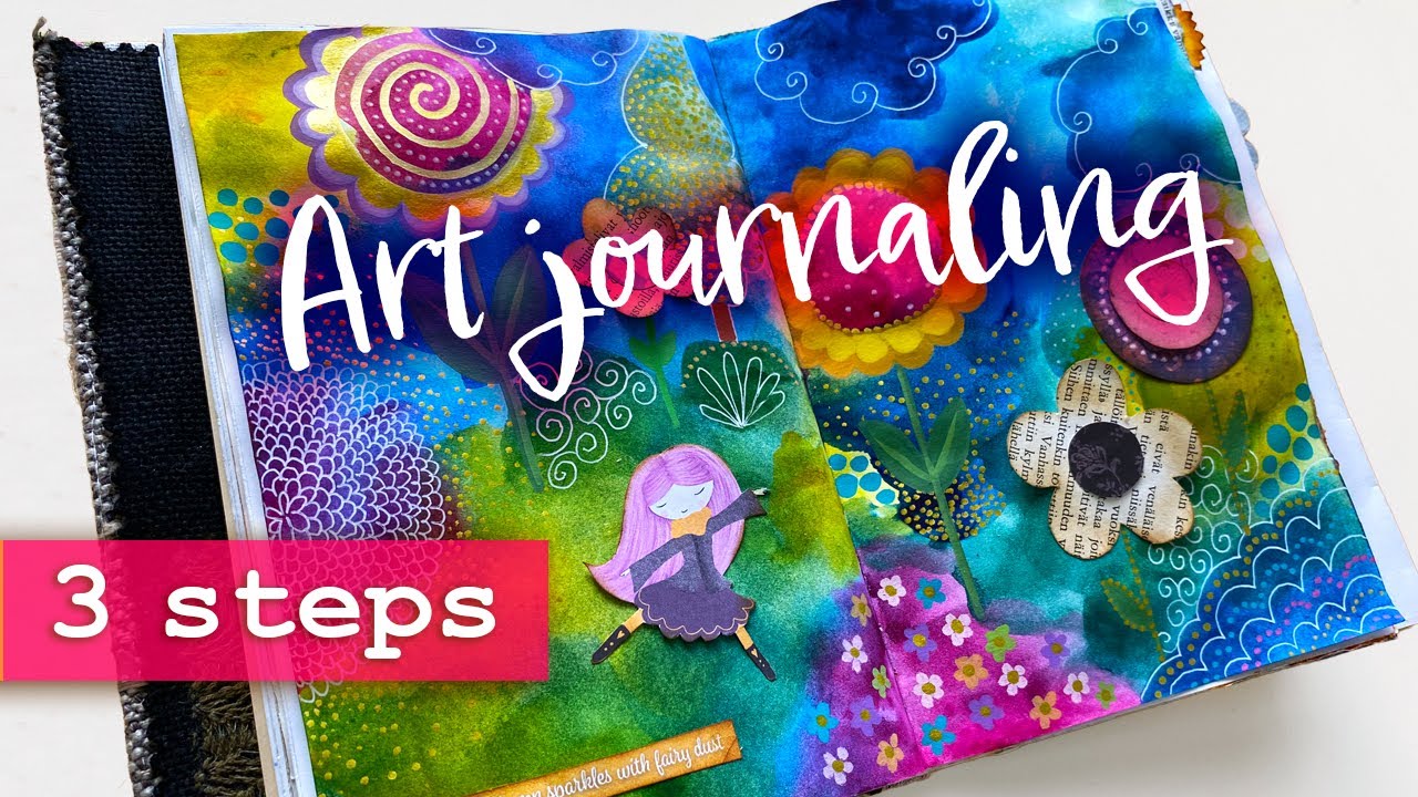 Whimsical Art journaling for beginners 💖✨