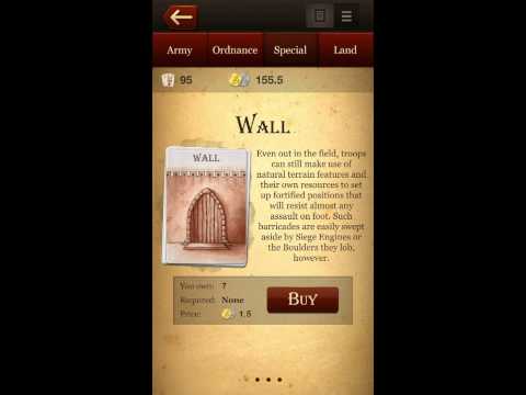 Kings Keep - Medieval Strategy: Purchasing cards during Battle Set-Up