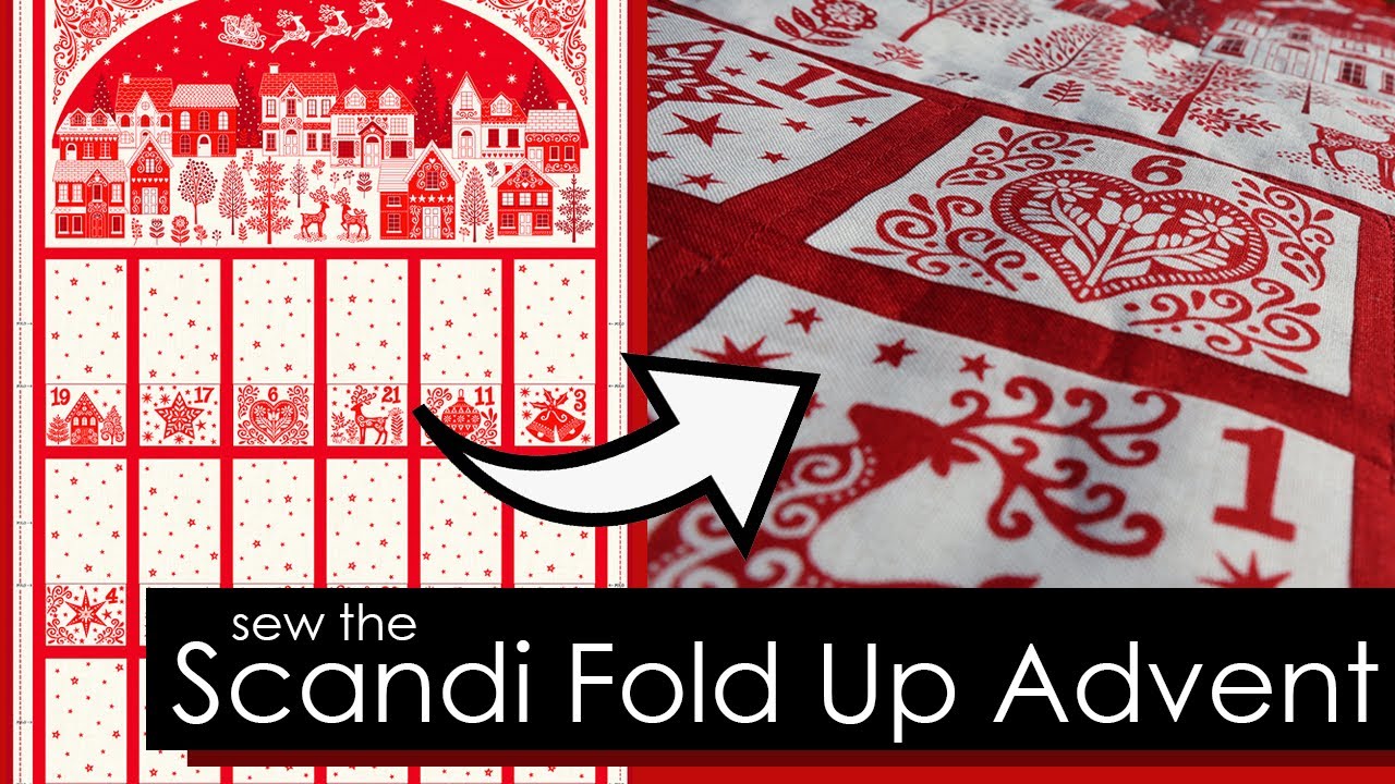 How to sew a fold up advent calendar - Scandi Fold Up Advent Calendar 2581