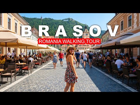 BRASOV walking tour 4K 60 FPS. This little town alone is worth a trip to ROMANIA!