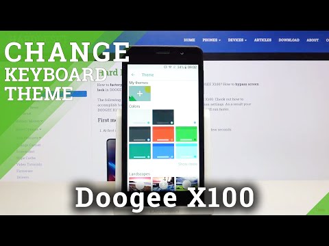 How to Change Keyboard Theme in Doogee X100 – Keyboard Theme Settings