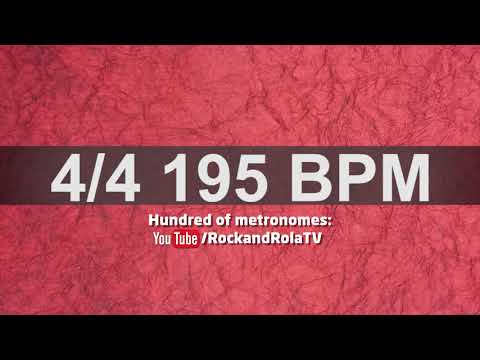 🔴 195 BPM Kick and Hi Hat Metronome