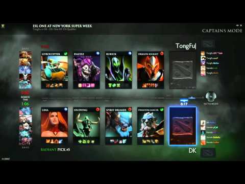 DK vs Tongfu Game 1 - ESL One NY CN Qualifier - @TobiWanDOTA @RyuUboruZDotA