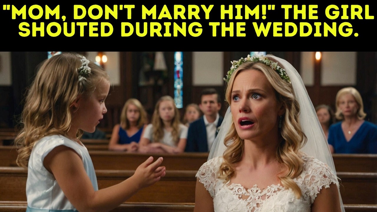 "Mom, don't marry him!" the girl shouted during the wedding. What she revealed made the groom leave