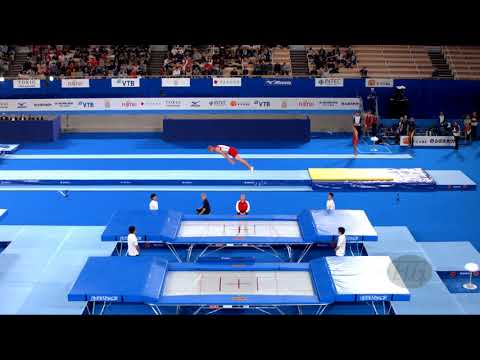 PETERSEN Teis (DEN) M - 2019 Trampoline Worlds, Tokyo (JPN) - Qualification Trampoline R1