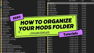 The Sims 4 | How To Organize Your Mods Folder In 2023 | Tips