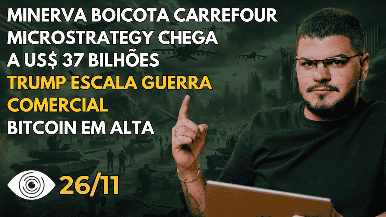 TRUMP ANUNCIA TARIFAS ALTAS, BITCOIN DISPARA E BRASILEIRAS BOICOTAM CARREFOUR!