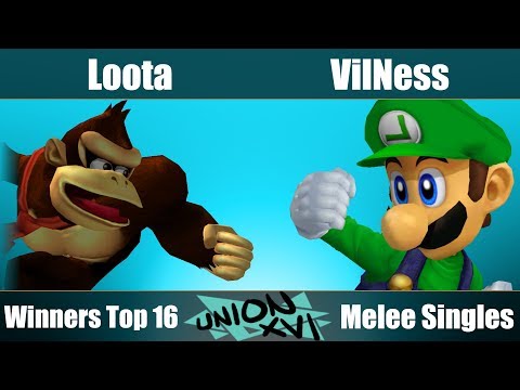 UnionXVI - Loota (Cpt.Falcon) Vs. VilNess (Luigi) - Winners Top 16 - Melee