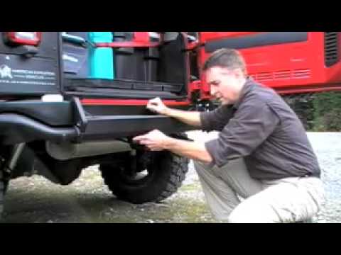 AEV JK Rear Bumper Tire Carrier Install Pt 1
