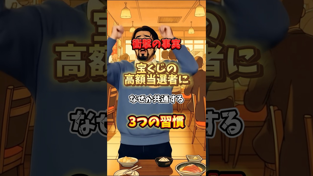 最後がヤバい！衝撃の事実、宝くじ高額当選者になぜか共通する３つの習慣とは？ #金運アップ #金運 #宝くじ #宝くじ高額当選 #年末ジャンボ