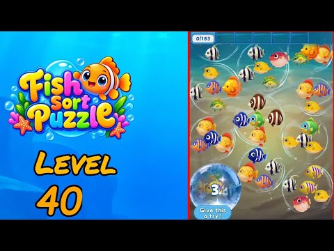 Fish Sort Puzzle Level 40 Walkthrough thumbnail