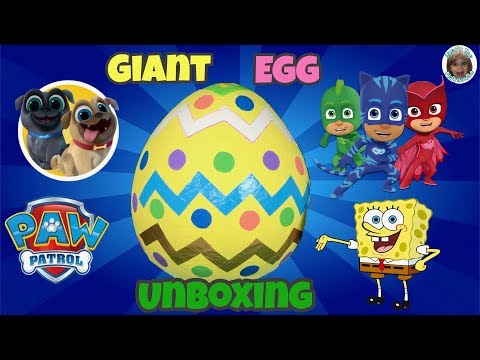 Giant Egg Surprise Toy Unboxing