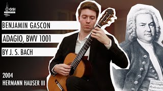 J.S. Bach's "Violin Sonata No. 1: Adagio" performed by Benjamin Gascon on a 2004 Hermann Hauser III