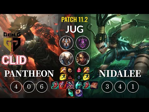 GEN Clid Pantheon vs Nidalee Jungle - KR Patch 11.2