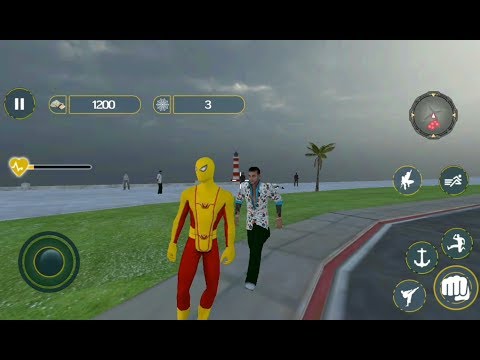 Flying Spider City Rescue Battle - Rope Frog Ninja Hero | Android GamePlay [HD]