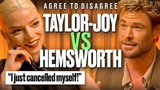 Chris Hemsworth & Anya Taylor-Joy Argue Over the Internet