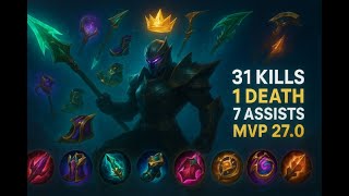 31 Kills, Alpha (Sea Gladiator) Double Legendary | MLBB × MVP|