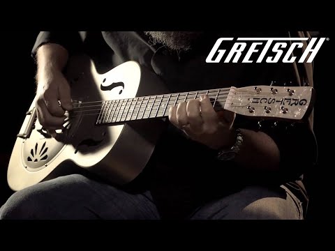 Gretsch G9201 Honey Dipper 6-String Resonator Guitar (Right-Handed, Weathered Pump House Roof)