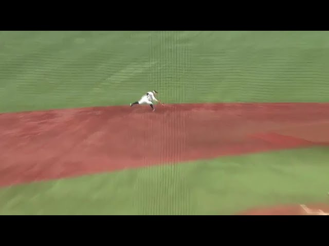 【7回表】ファイターズ・ドレイクの打球をバファローズ・安達が見事に捌き、併殺を完成させる!! 2017/7/11 Bs-F