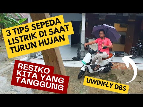 JANGAN LAKUKAN INI ‼️sepeda listrik aman kah di pakai ketika hujan..bisa klaim garansi ndak jk rusak