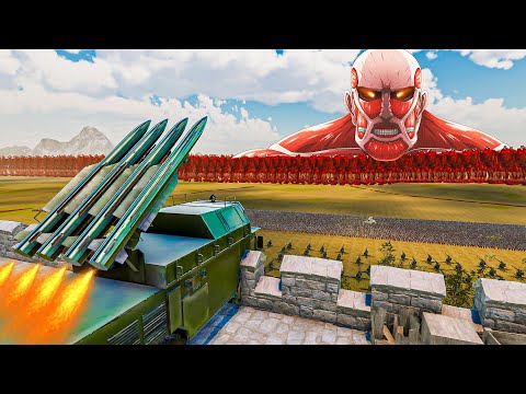 LAST HUMANITY DEFENCE Againts ATTACK ON TITAN | Ultimate Epic Battle Simulator 2 UEBS 2