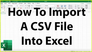 How To Import A CSV File Into Office 365 Excel Mac - Excel Tutorial