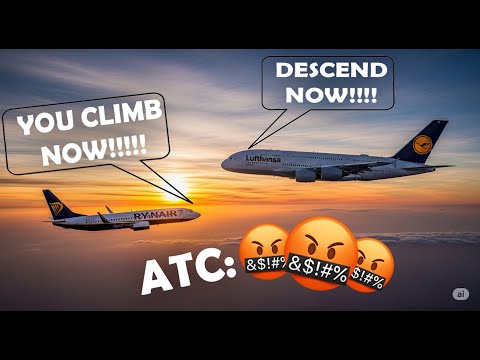 🤬 ATC crashed out on RYANAIR Pilot (Near Miss) | VATSIM ATC | Microsoft Flight Simulator 24