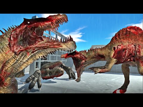 ZOMBIE SPINOSAURUS DEATH RUN- 🧟🦕Animal Revolt Battle Simulator