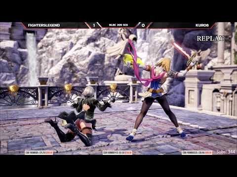 Soul Calibur VI @ NLBC 209 - Fighters Legend (Cass) vs Kuro8 (2B) [4K/60fps]