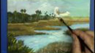 preview picture of video 'Greenfield Creek Marsh lands 8x10 Gary Garrett Painting demo plein air time lapse'