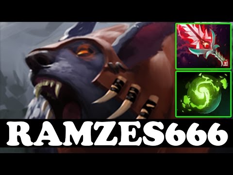 RAMZES666 Plays Ursa WITH BLOODTHORN AND REFRESHER ORB - Dota 2