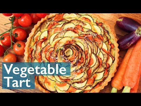 How to make a Vegetable Flower Tart | #vegetabletart #pieart #foodart