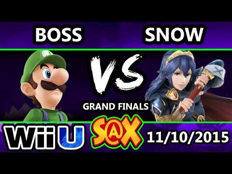 S@X 123 - Snow (Lucina, Fox) Vs. Boss (Luigi) SSB4 Grand Finals - Smash Wii U  - Smash 4