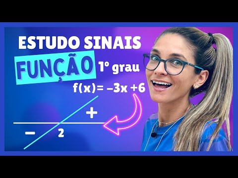 ESTUDO DOS SINAIS DA FUNÇÃO DO PRIMEIRO 1º GRAU | FUNÇÃO AFIM