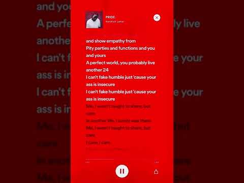 PRIDE- Kendrick Lamar (lyrics)