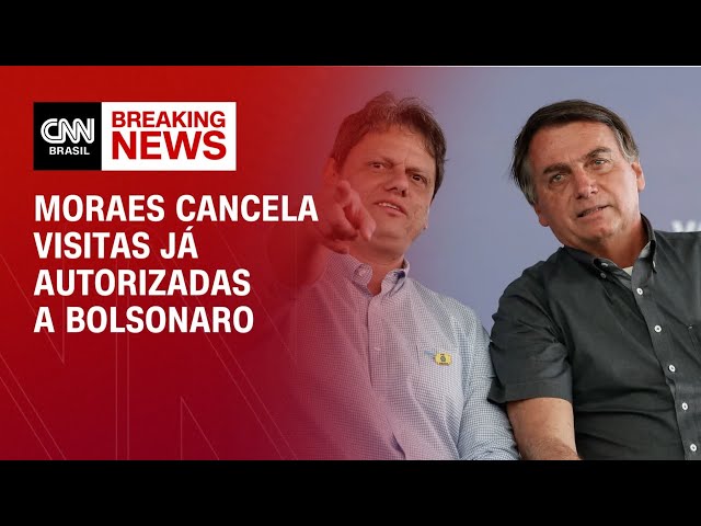 Moraes cancela visitas já autorizadas a Bolsonaro; entenda | AGORA CNN